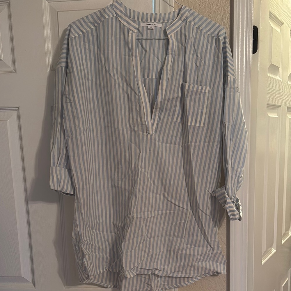 O’Neil Blue Striped Cover up